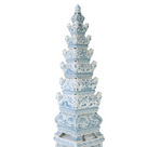 FIVE-LAYER 31.3" Tulip Pyramid Vase in Delft Blue