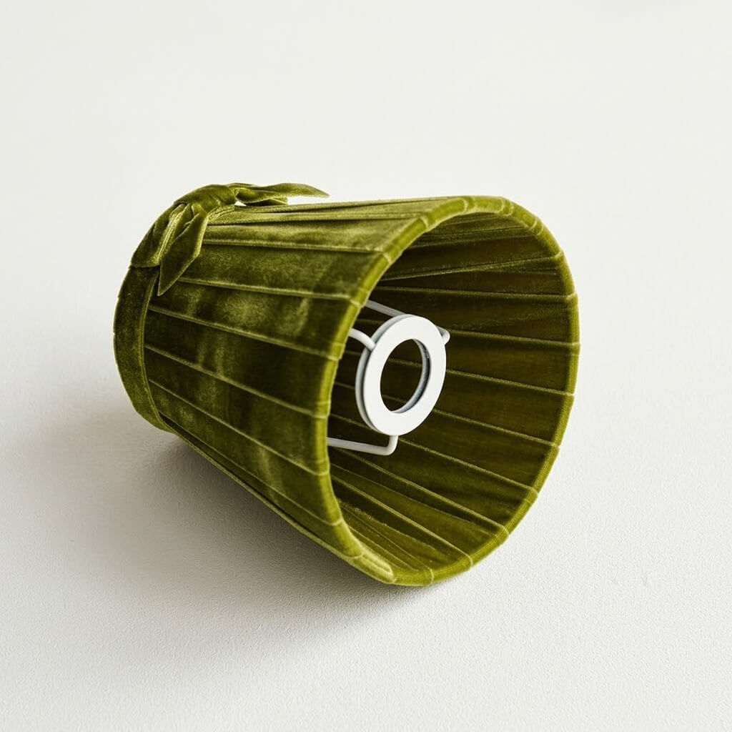 Olive Green Velvet 5.5" Lampshade