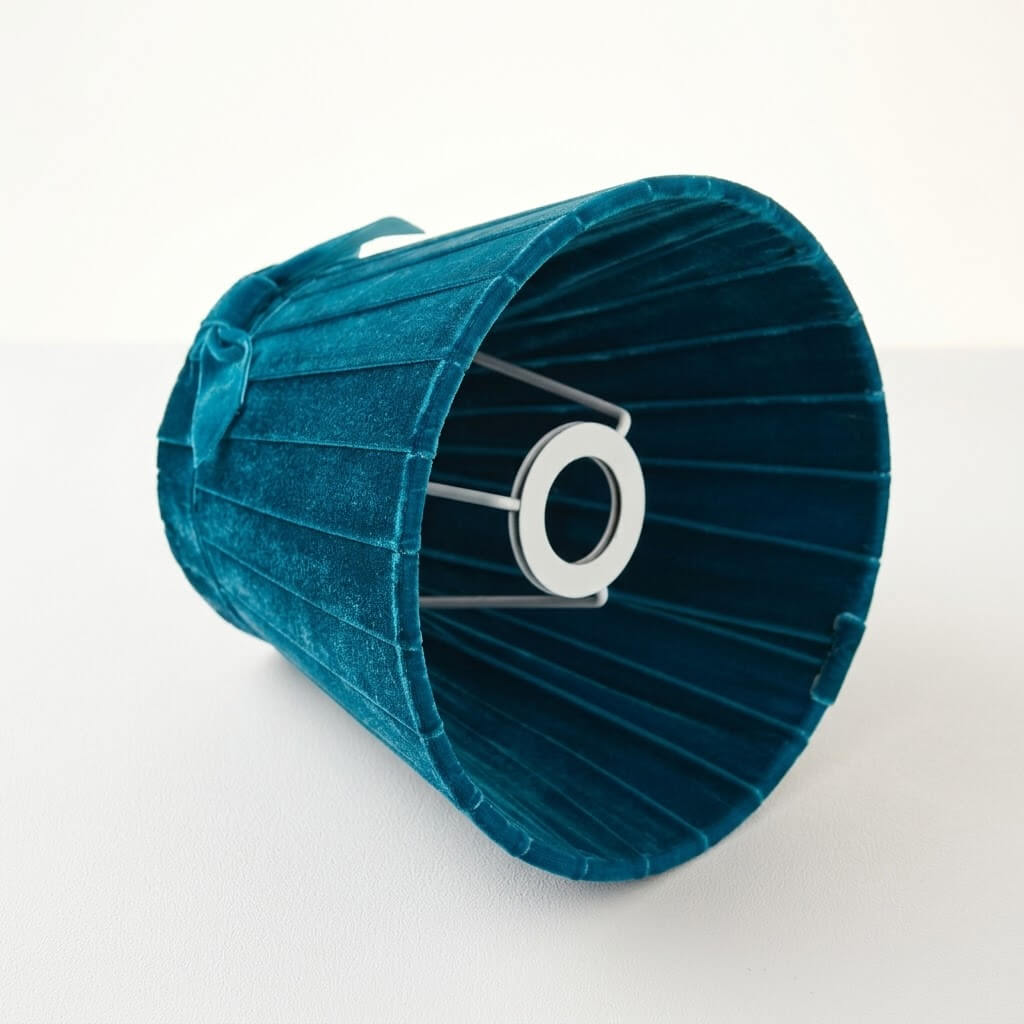 Teal Velvet 7.1" Lampshade