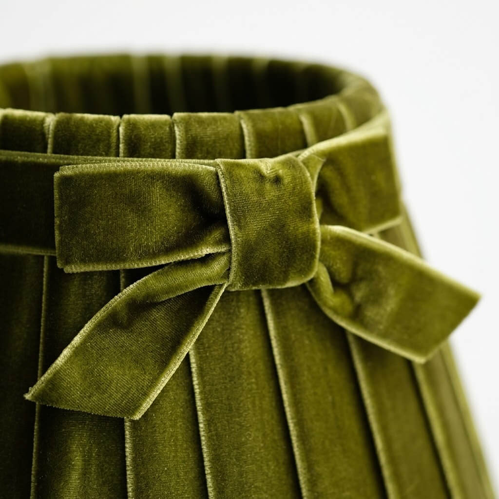 Olive Green Velvet 5.5" Lampshade