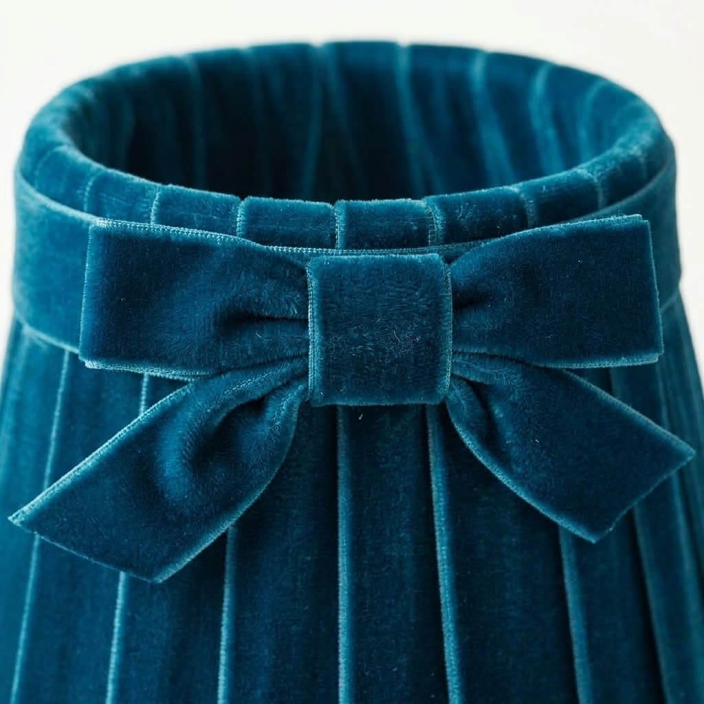 Teal Velvet 7.1" Lampshade