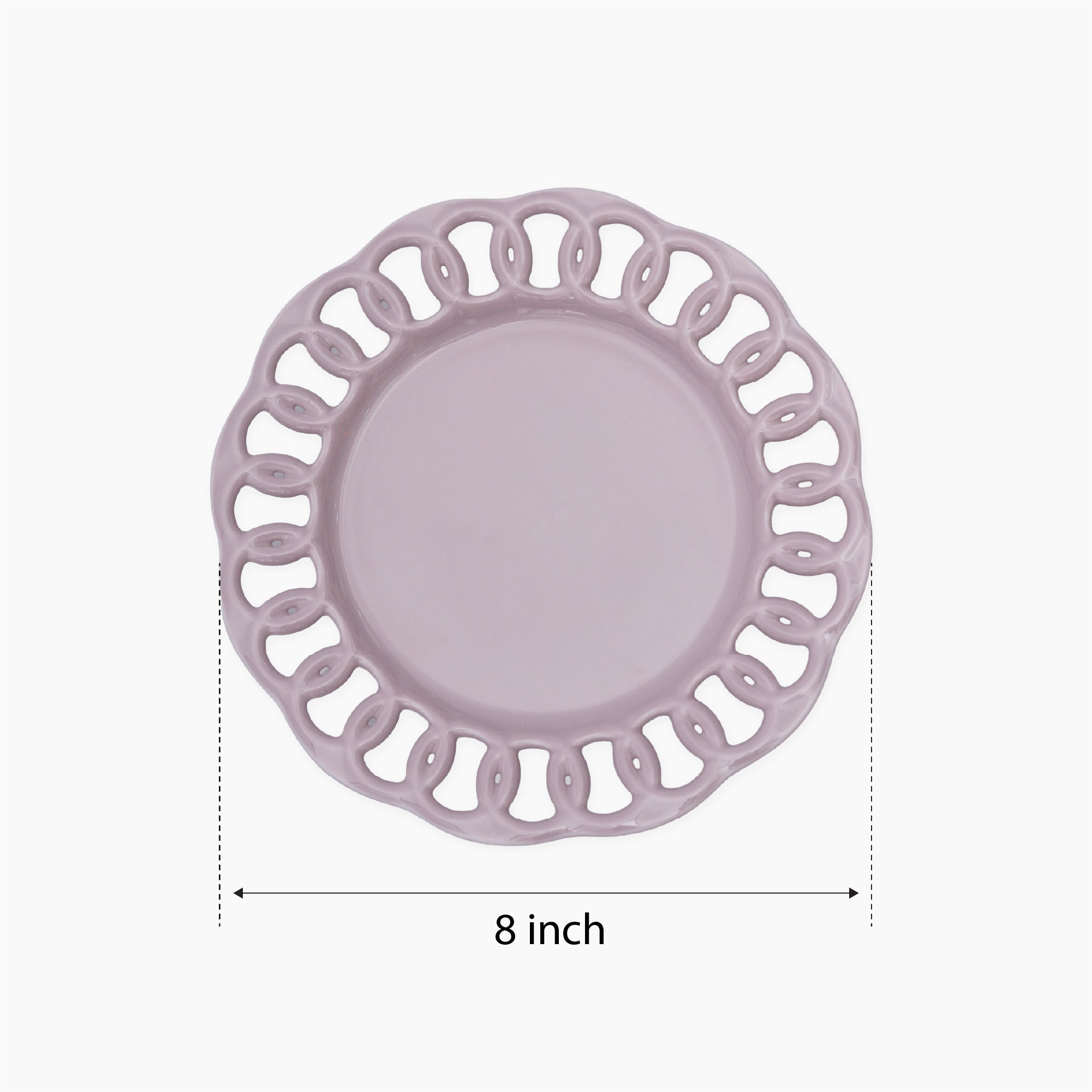 Violet Ceramic Salad Plate