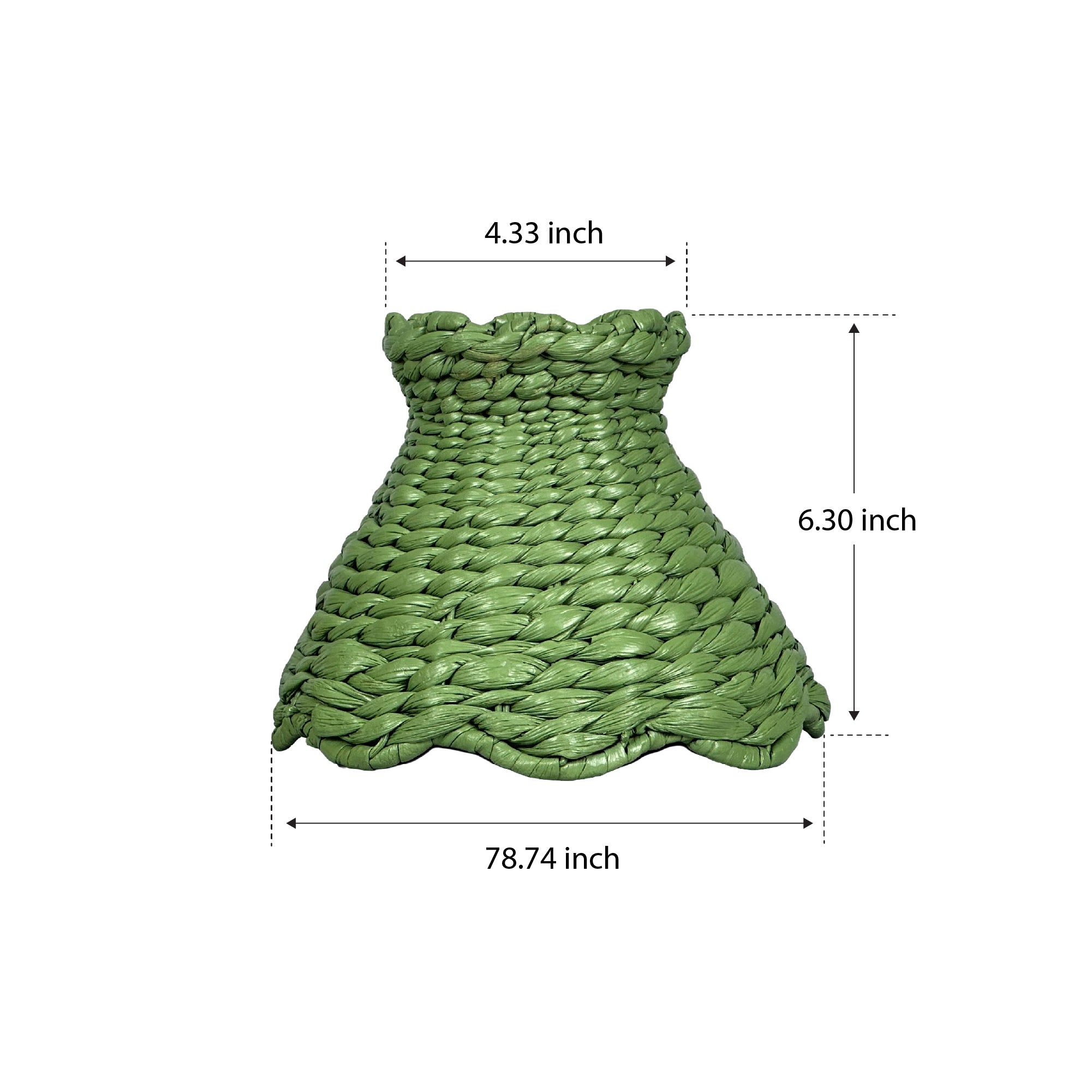 Olive Ruffle 18cm Lampshade