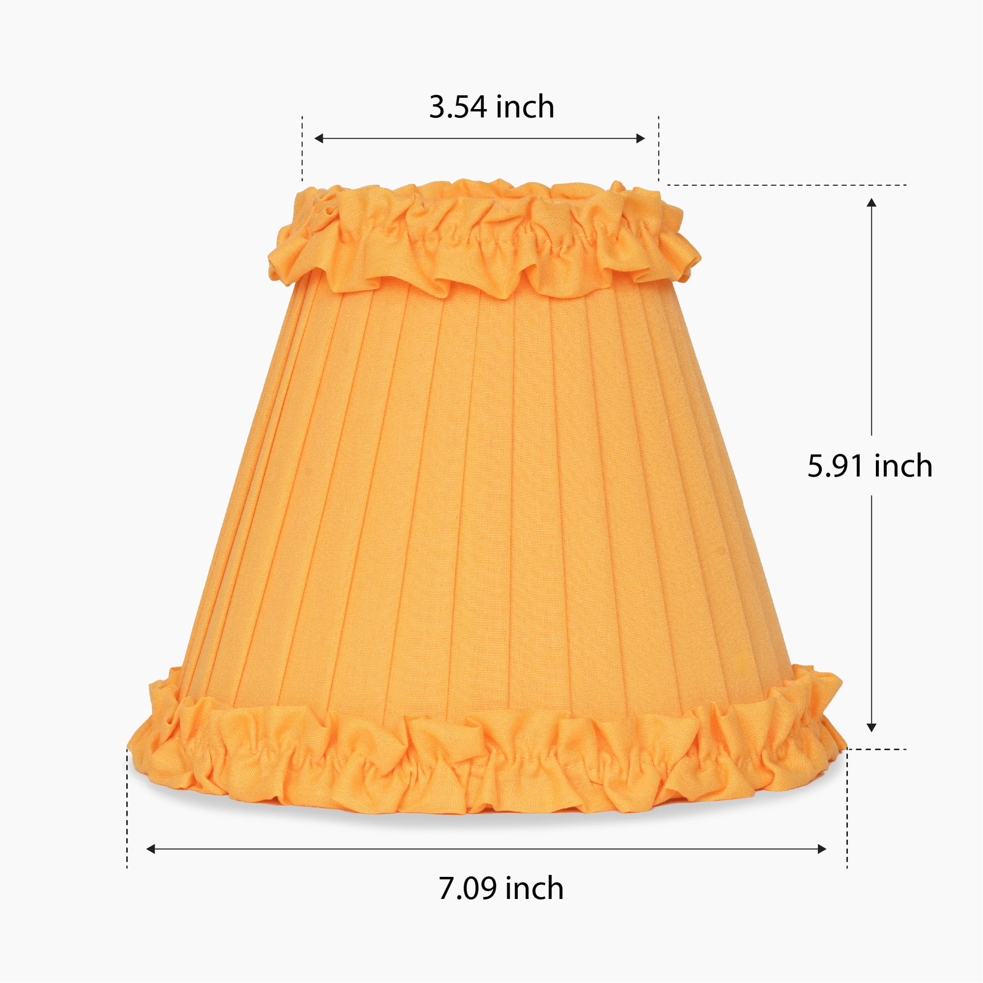 Marigold Frilled Fabric Lampshade