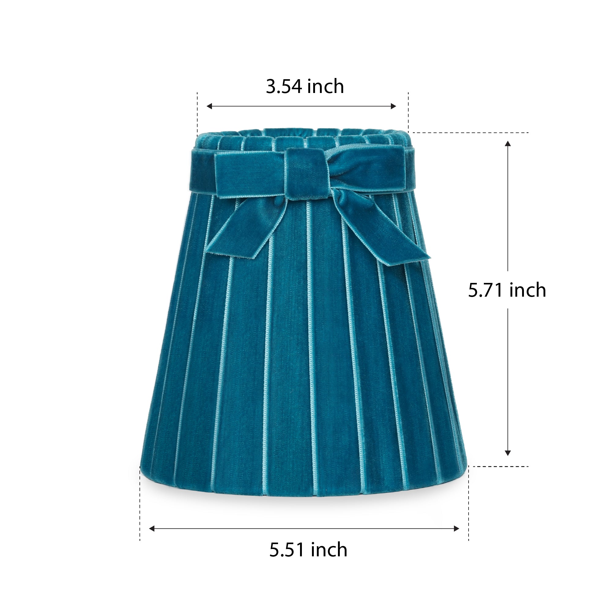 Teal Velvet 14cm Lampshade