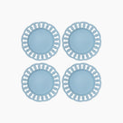 Baby Blue Ceramic Salad Plates Set of 4