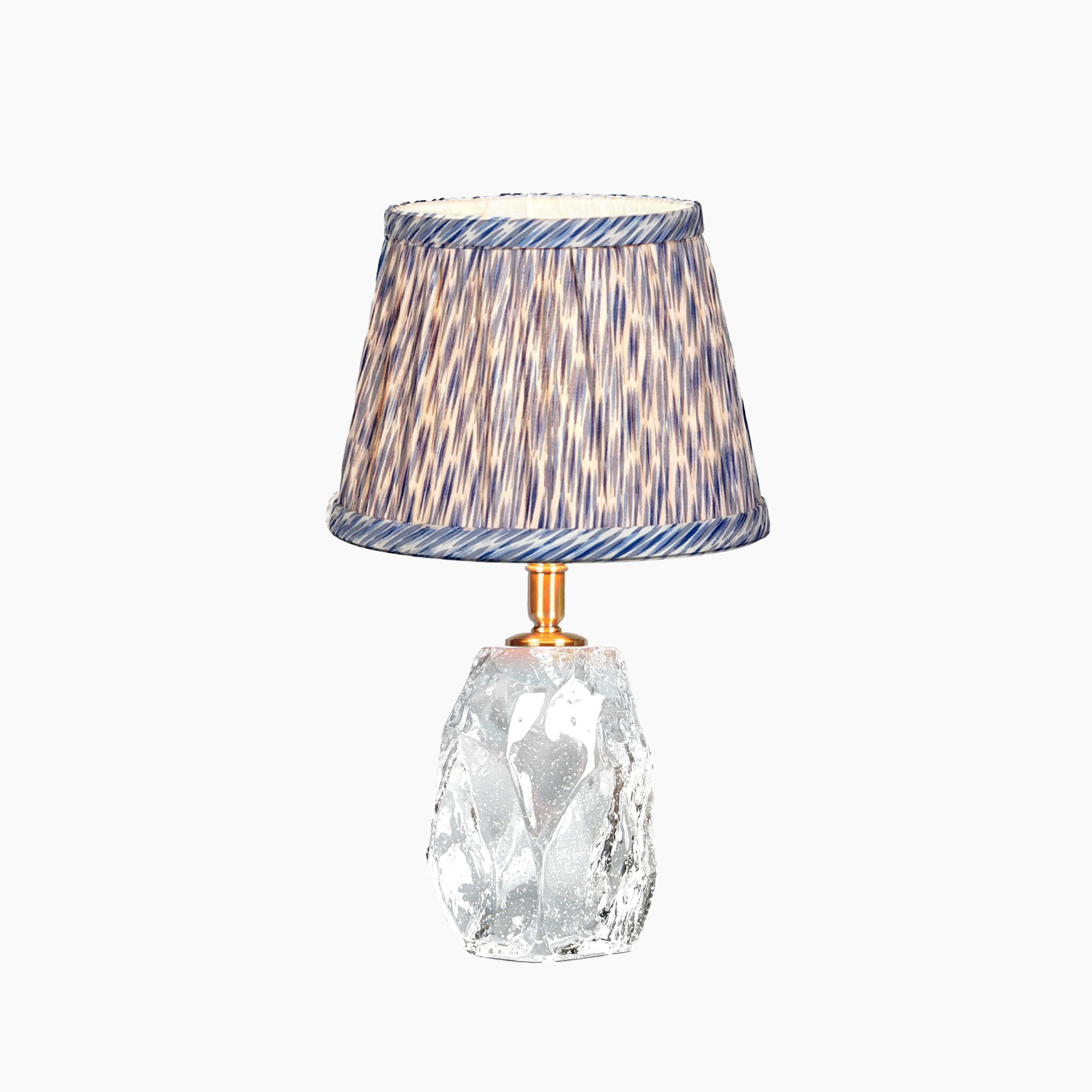 CINDERELLA RECHARGEABLE LAMP WITH VERDANT WILLOW ARTISAN SILK LAMPSHADE