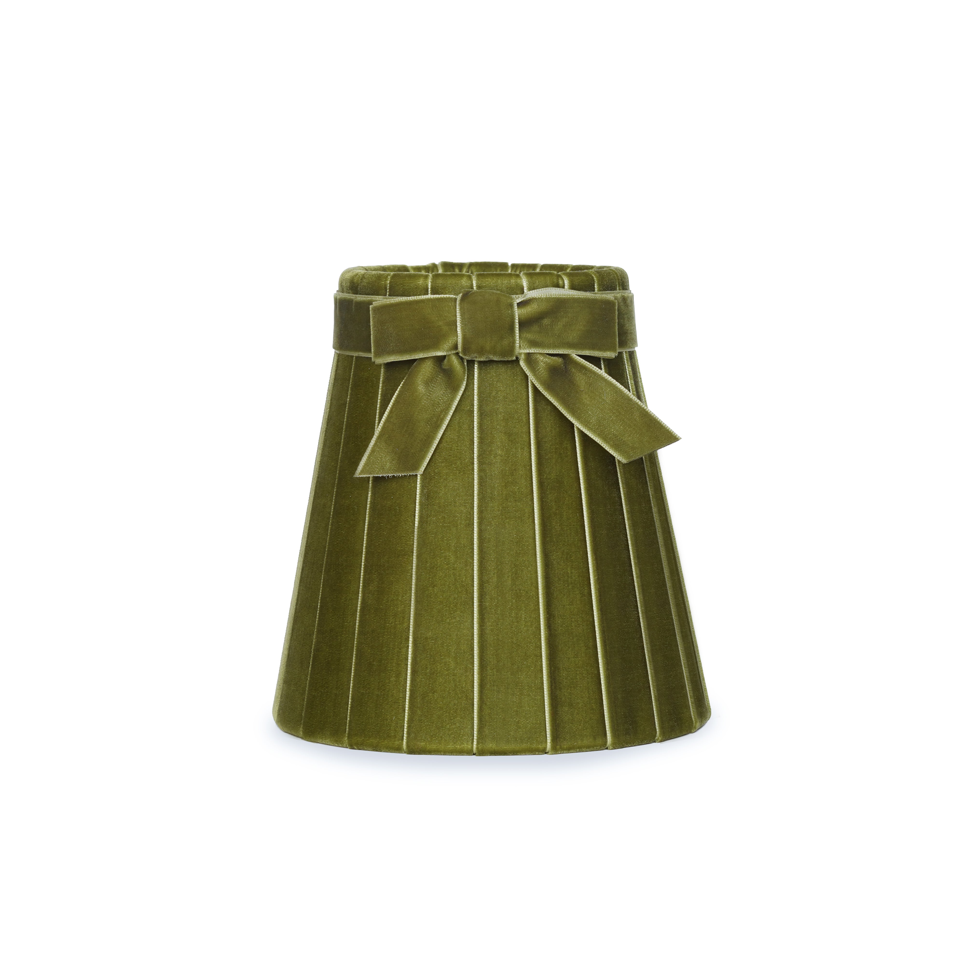 Olive Green Velvet 14cm Lampshade
