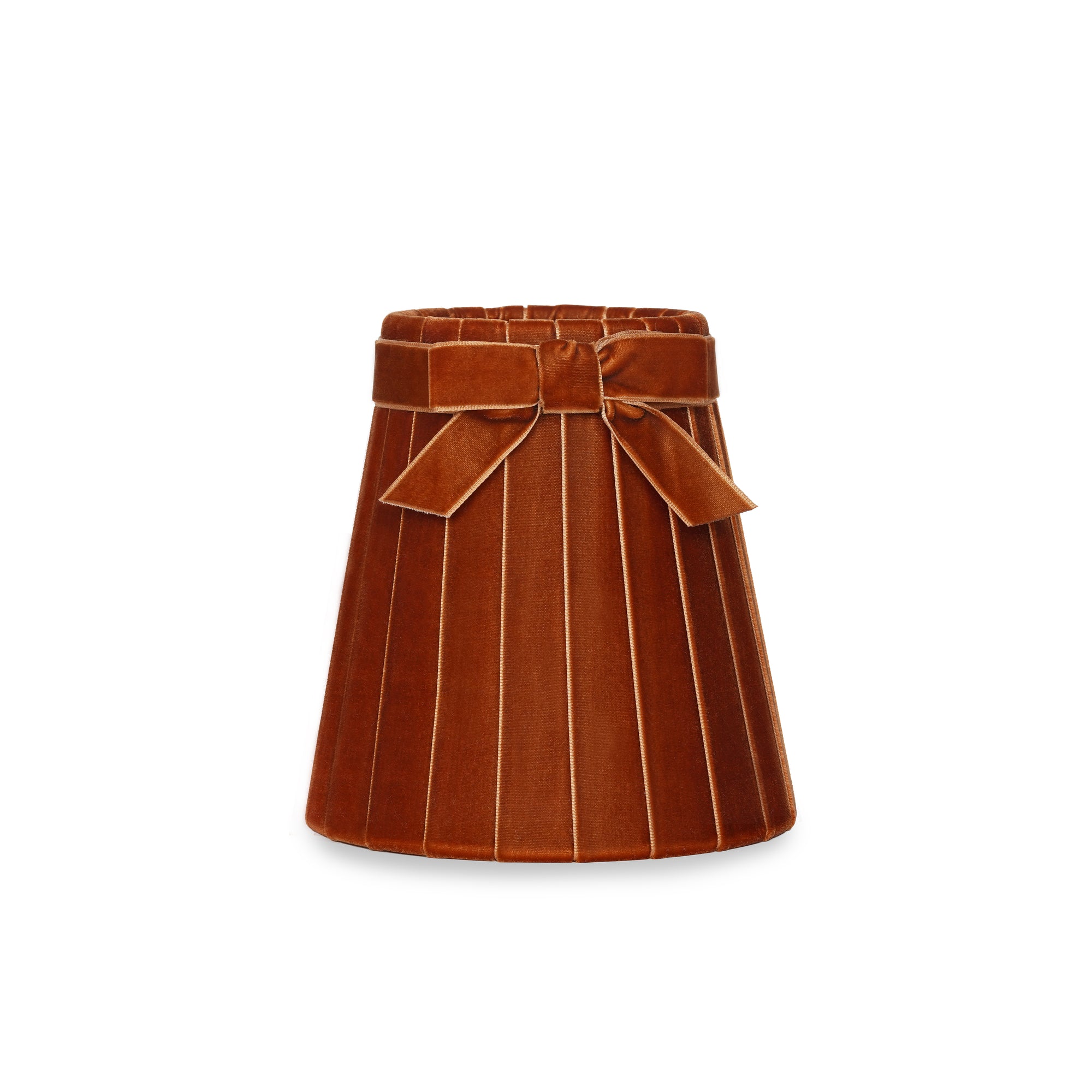 Burnt Orange Velvet 14cm Lampshade