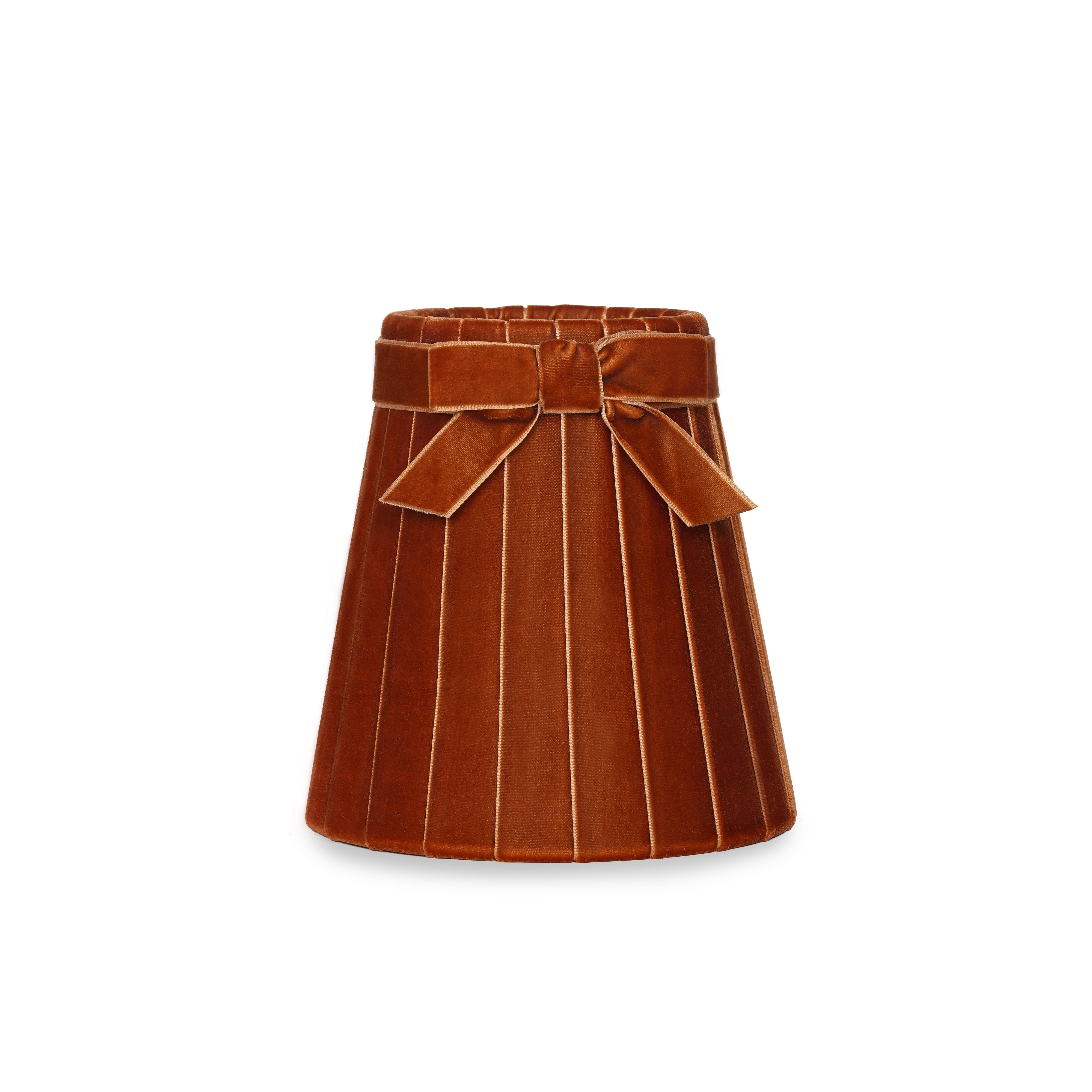 Burnt Orange Velvet 14cm Lampshade