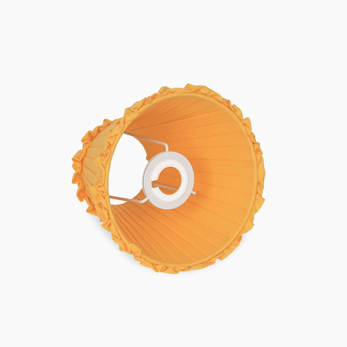 Marigold Frilled Fabric Lampshade