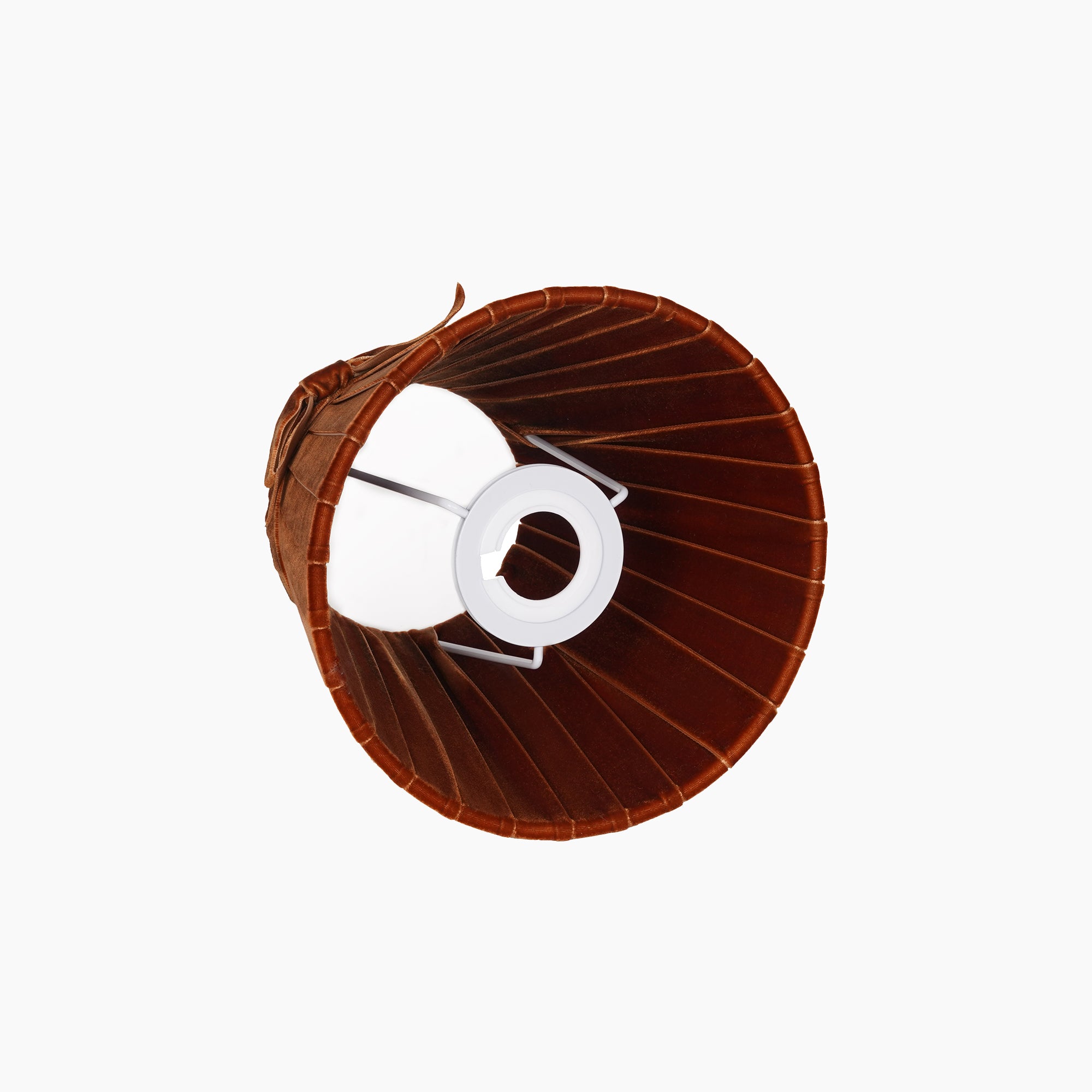 Burnt Orange Velvet 7.1" Lampshade