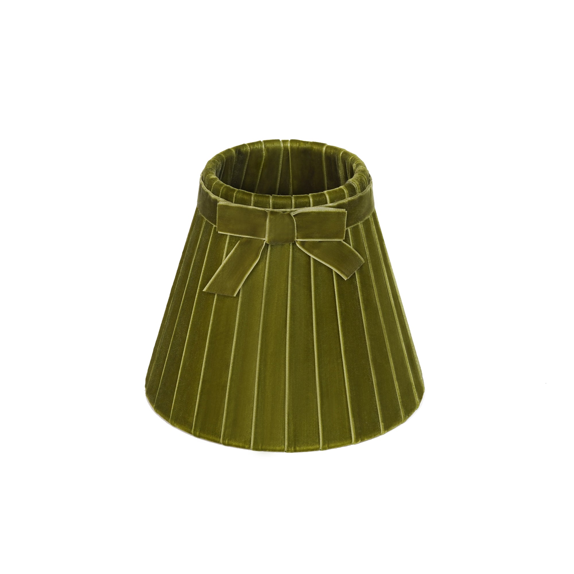 Olive Green Velvet 7.1" Lampshade