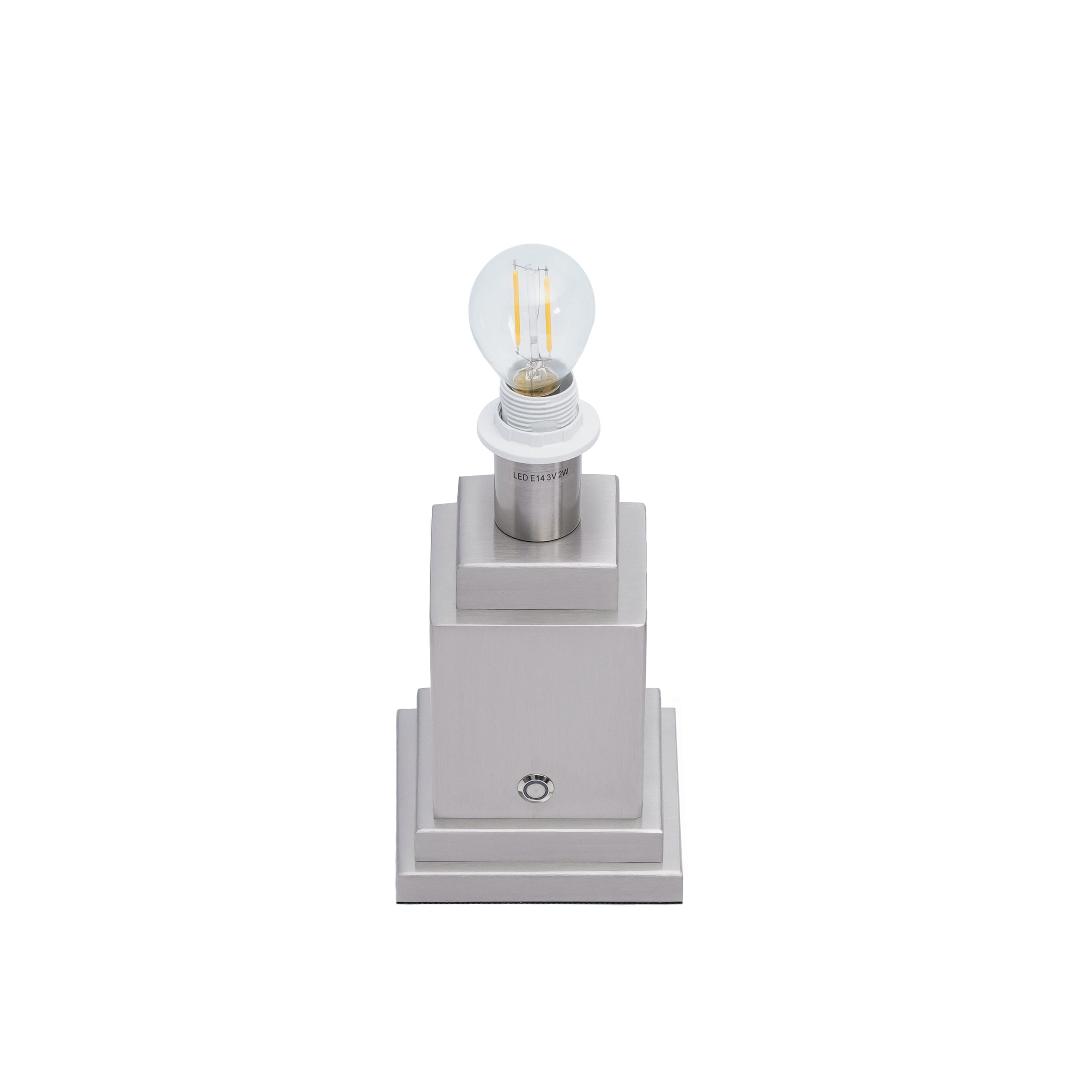 OSCAR Silver Rechargeable Lamp