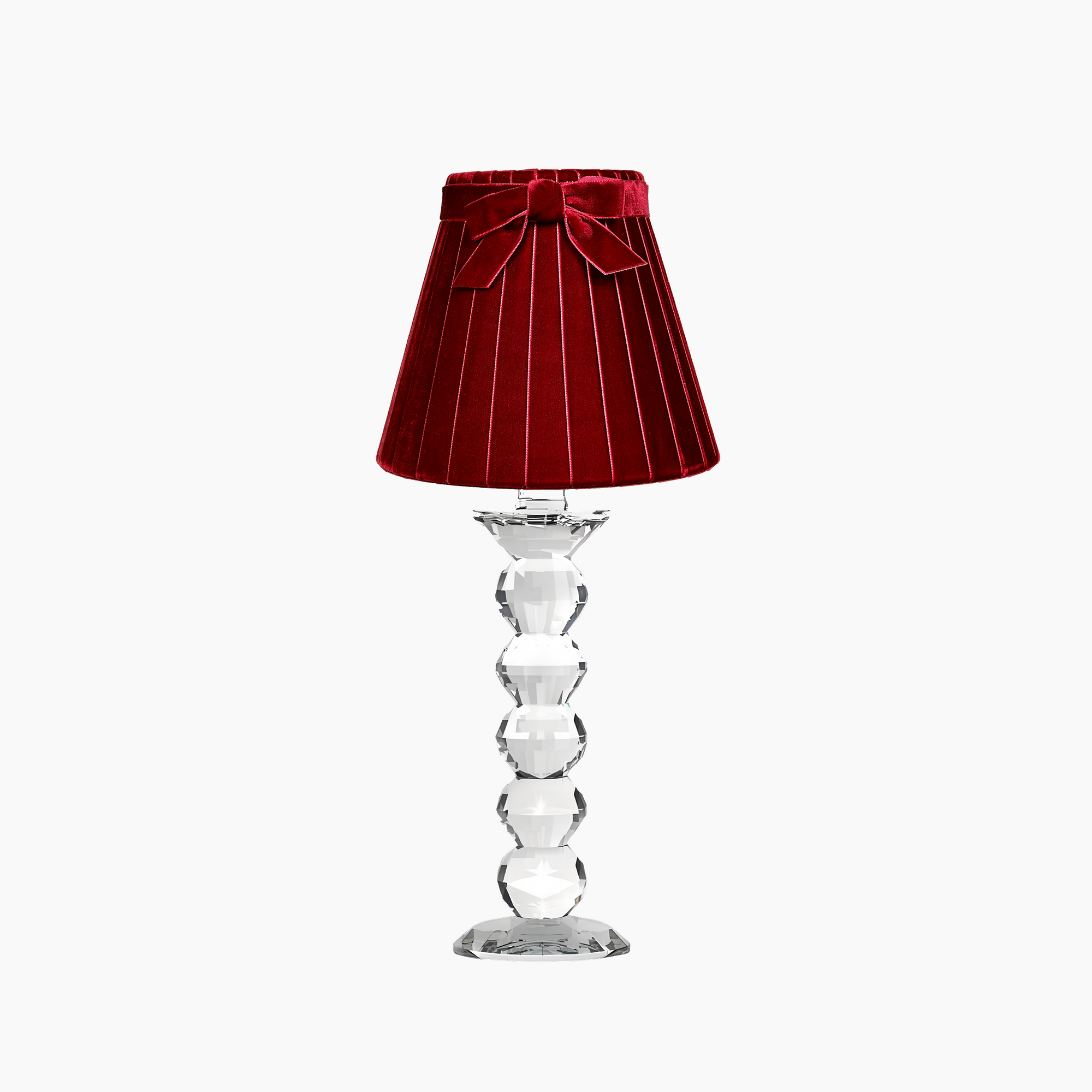 MERLIN Rechargeable Lamp With 7.1" Vampire Velvet Lampshade
