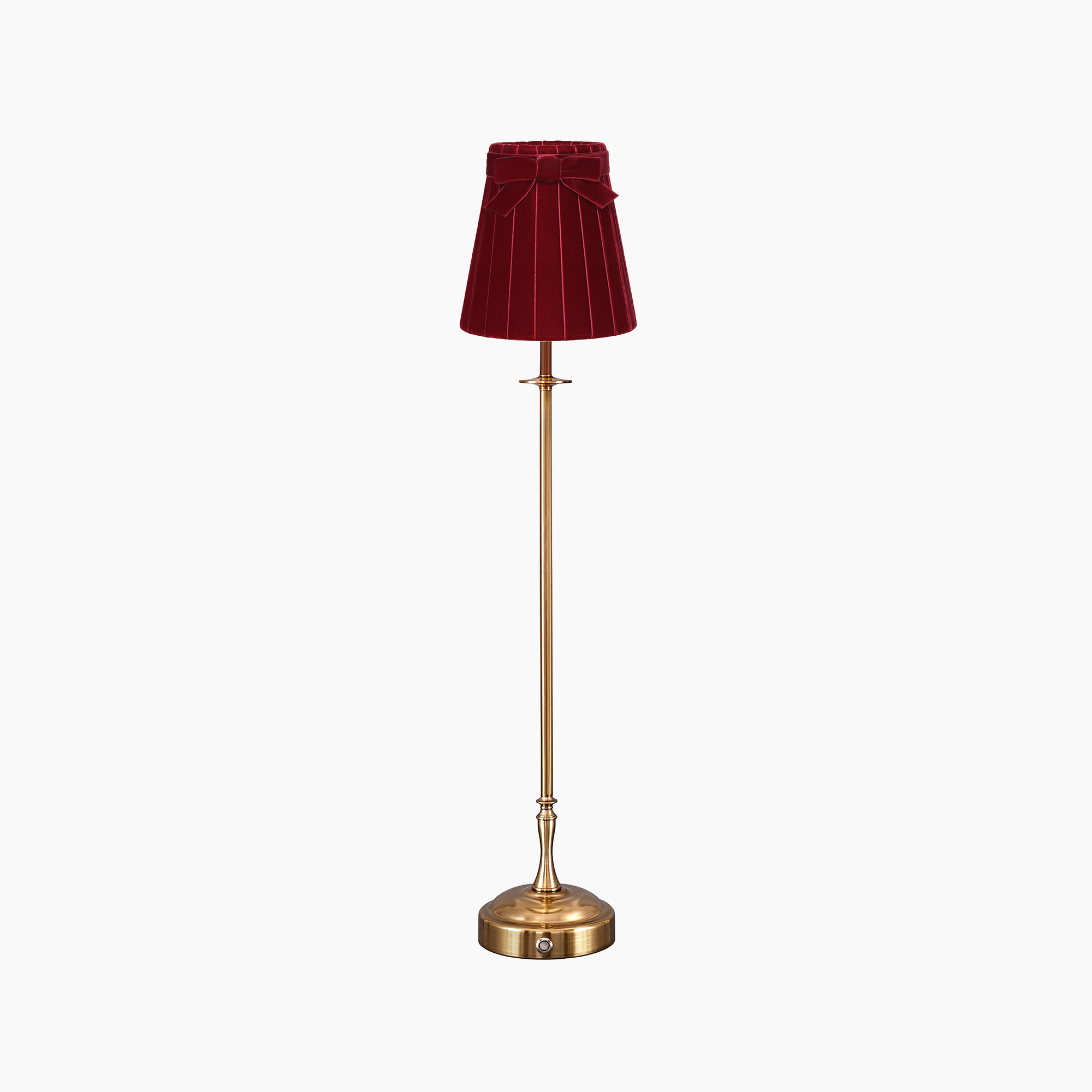 METALL Rechargeable Lamp With 5.5" Vampire Velvet Lampshade