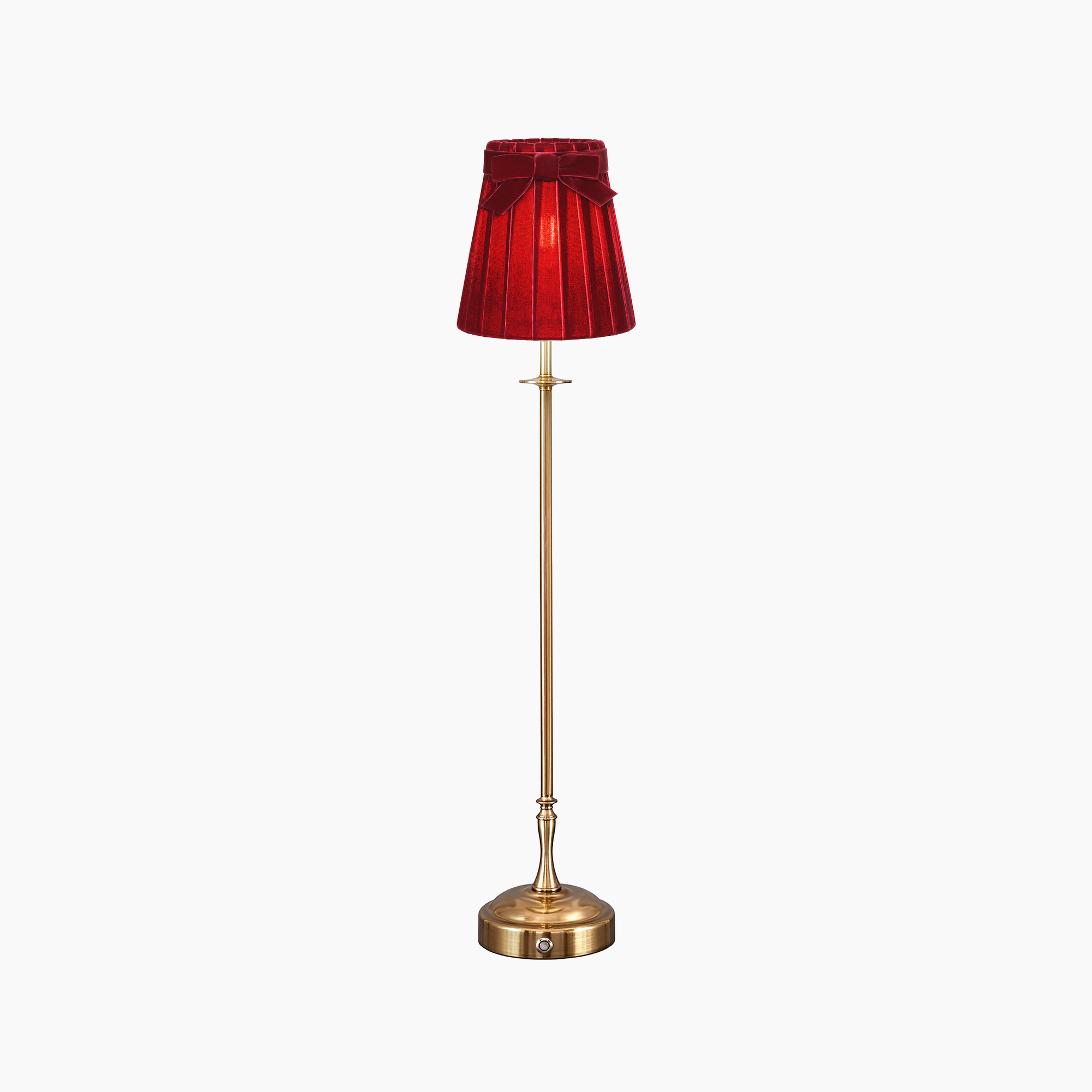 METALL Rechargeable Lamp With 5.5" Vampire Velvet Lampshade
