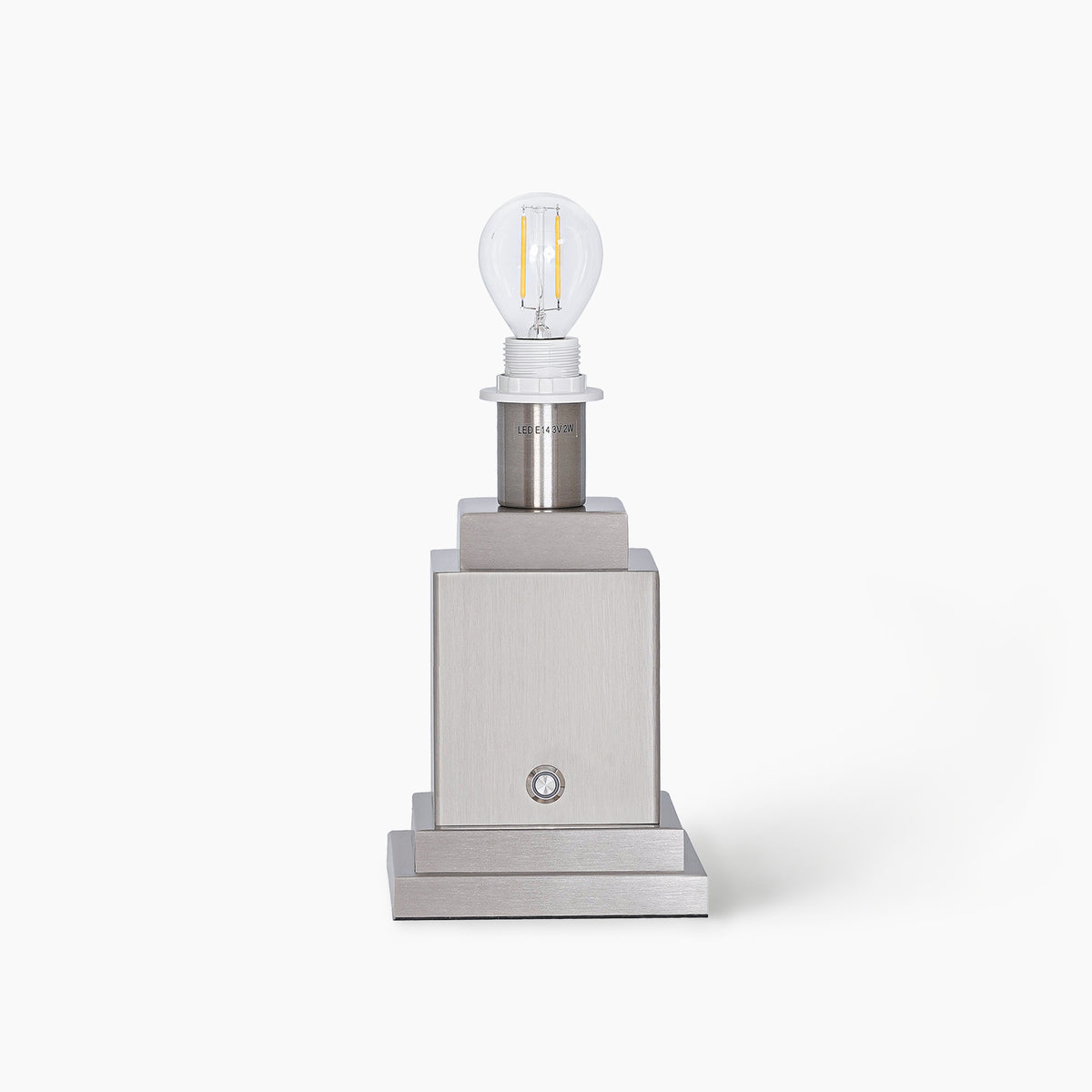 OSCAR Silver Rechargeable Lamp