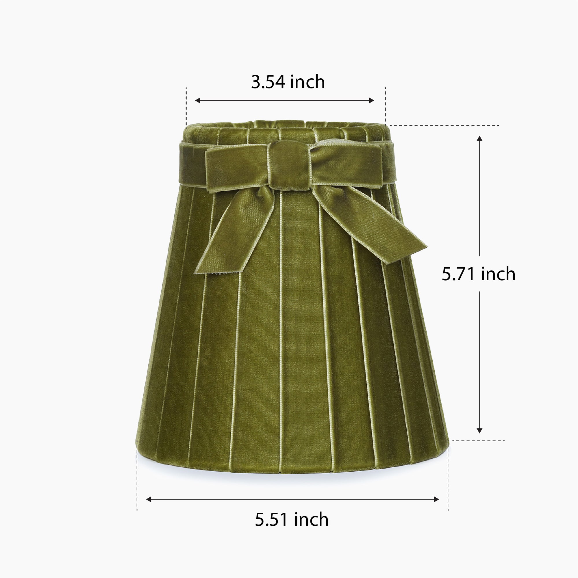 Olive Green Velvet 5.5" Lampshade