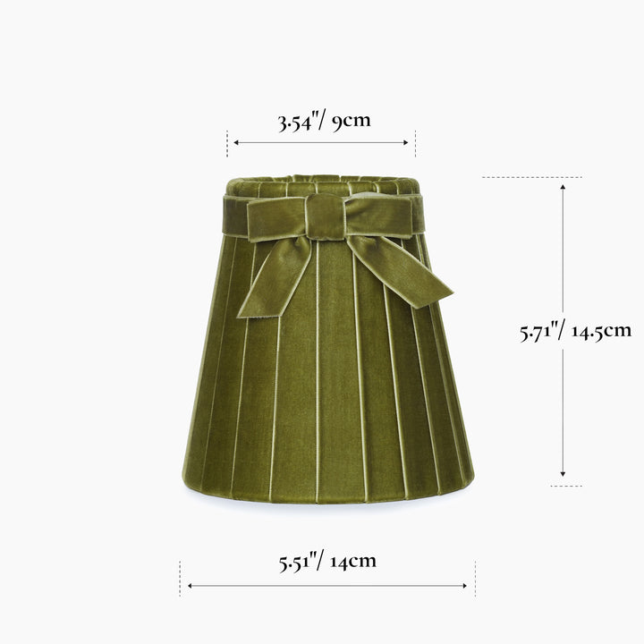 Olive Green Velvet 5.5" Lampshade