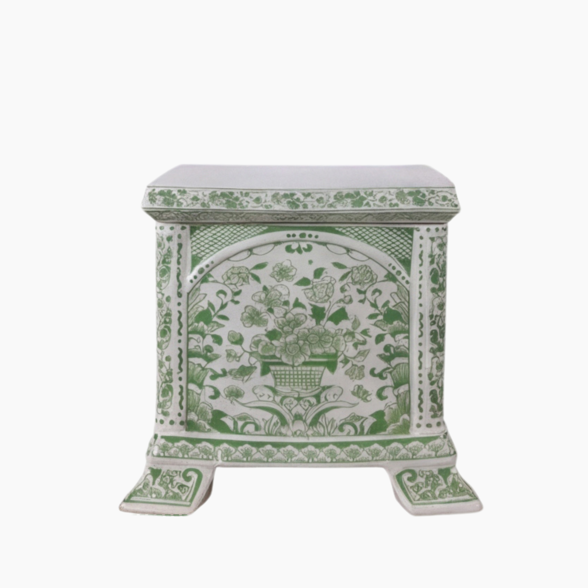 TULIPIERE Base In Delft Green 11"