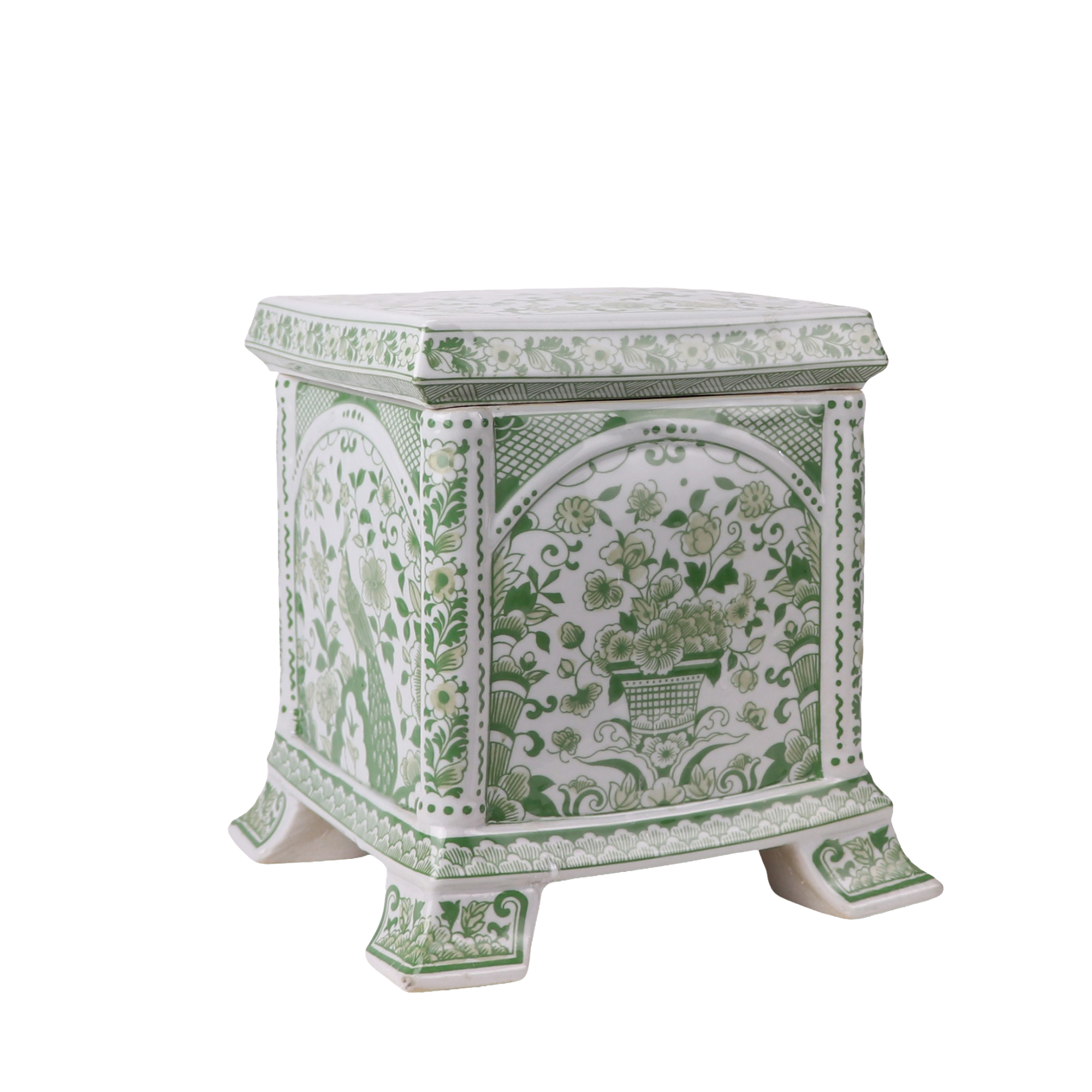 TULIPIERE Base In Delft Green 11"
