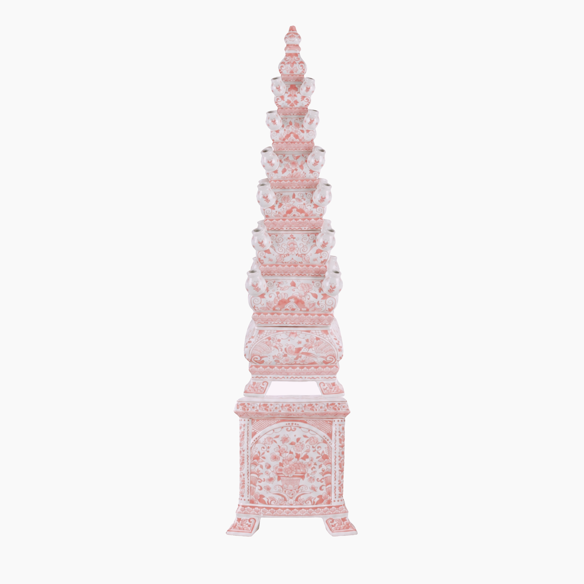 SOVEREIGN Rounded 42.5" Grand Tulipiere Tower in Delft Pink