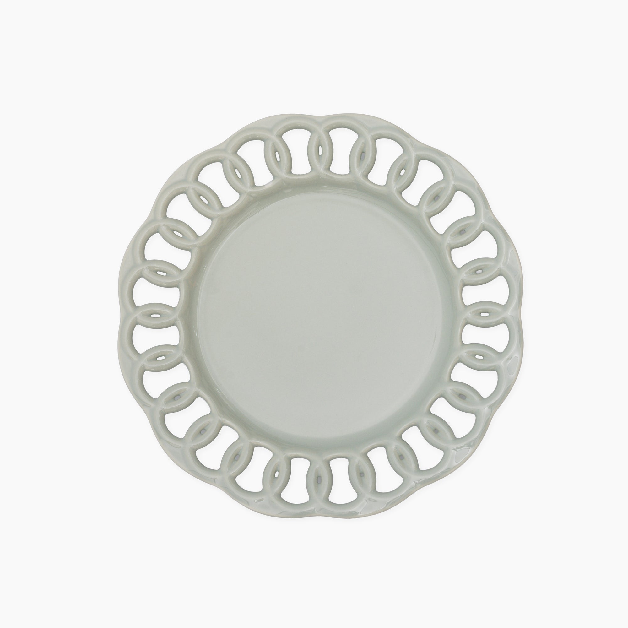 Sage Green Ceramic Plate Set for 1