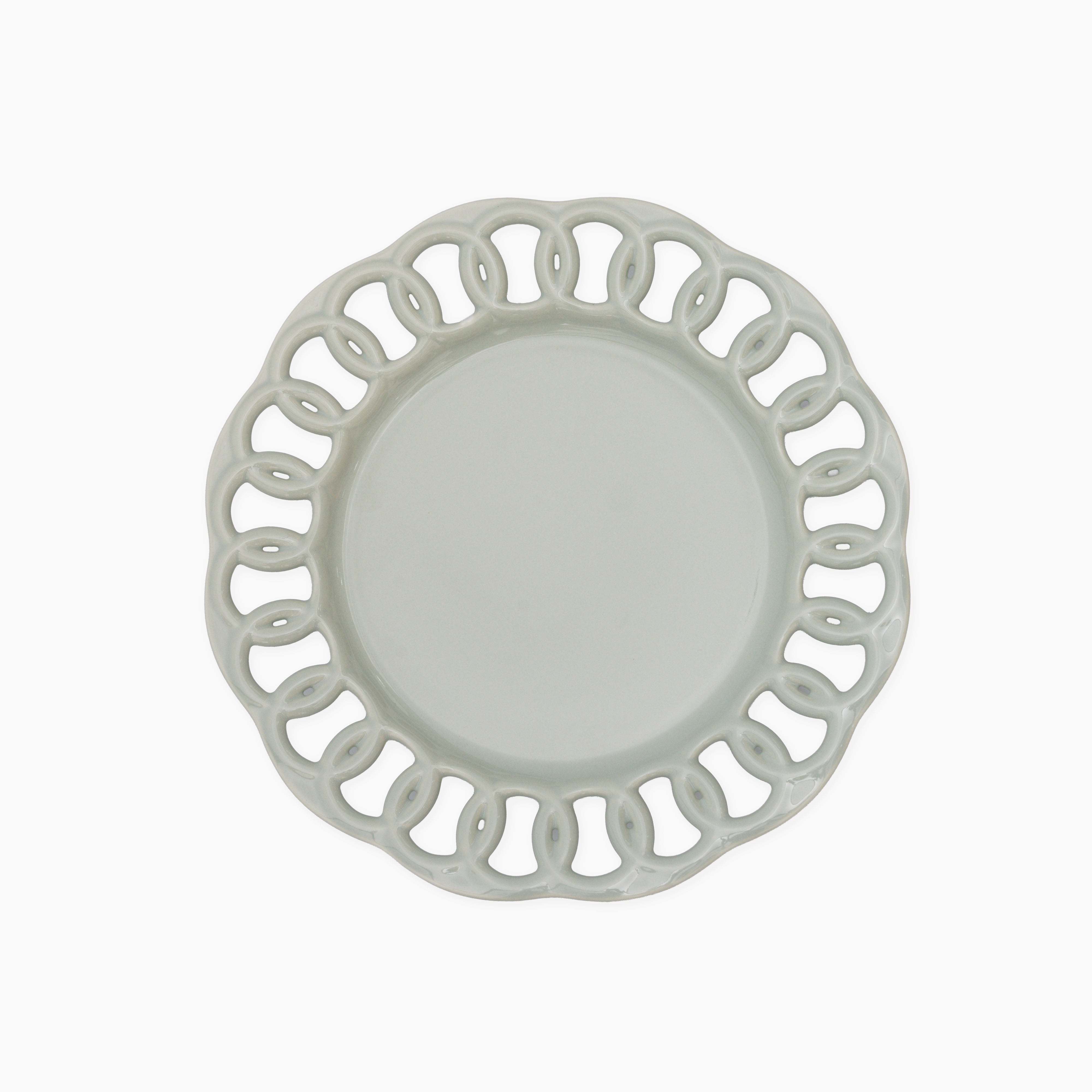 Sage Green Ceramic Salad Plate Set for 1