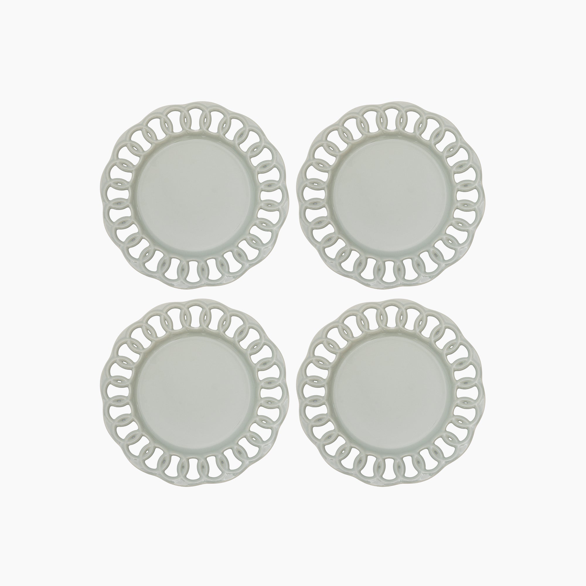 Sage Green Salad Plates Set of 4