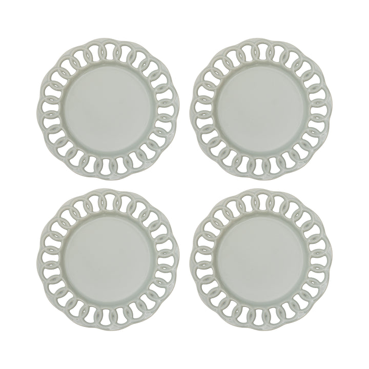 Sage Green Salad Plates Set for 4