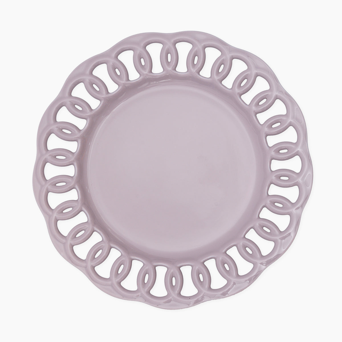 Violet Ceramic Plate Set for 1