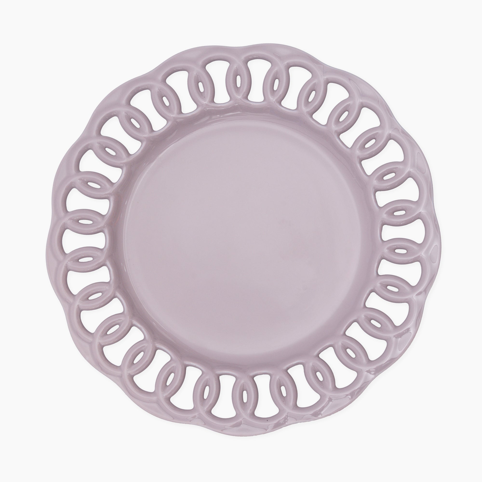 Violet Ceramic Dinner Plate Set of 1
