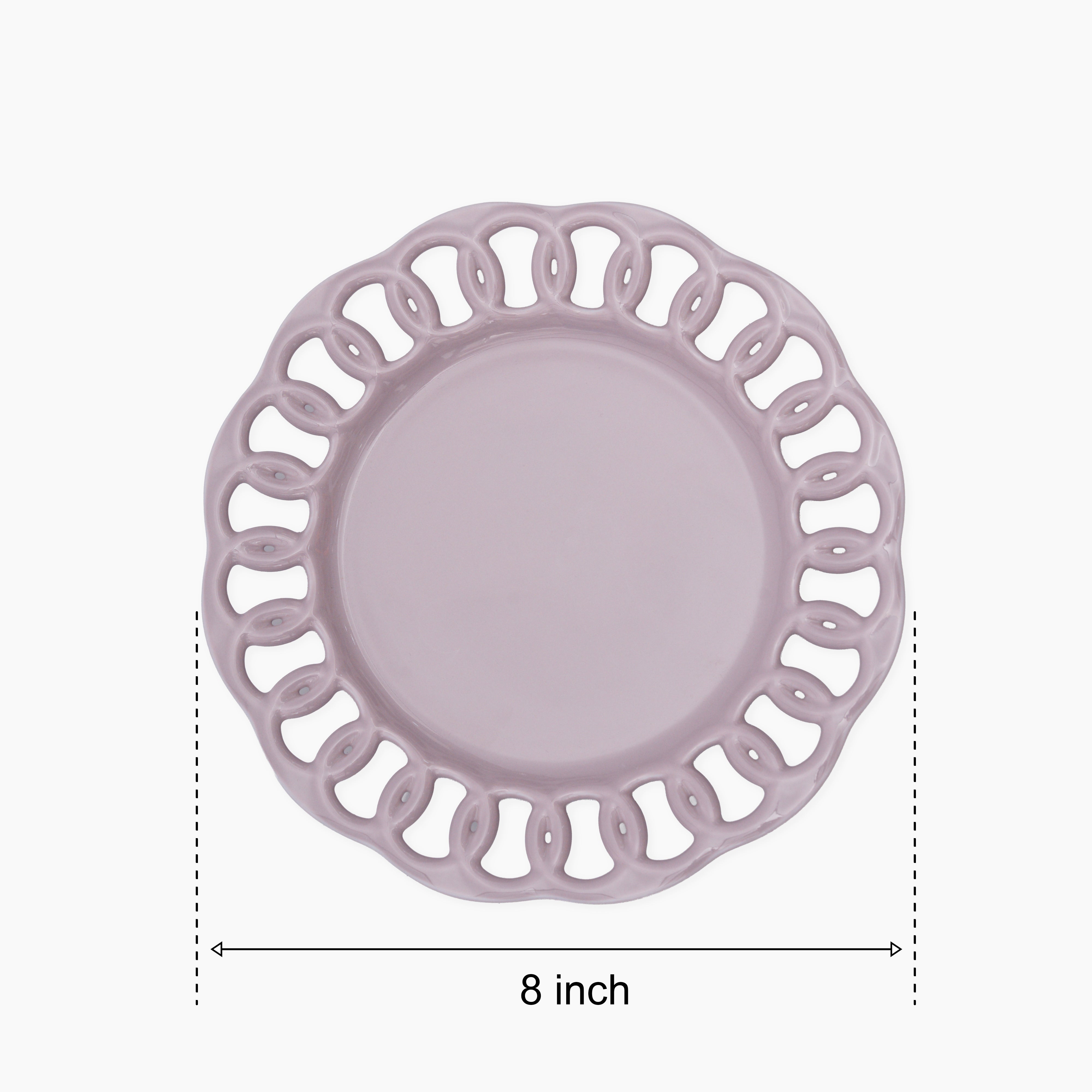 Violet Ceramic Salad Plate Set of 1