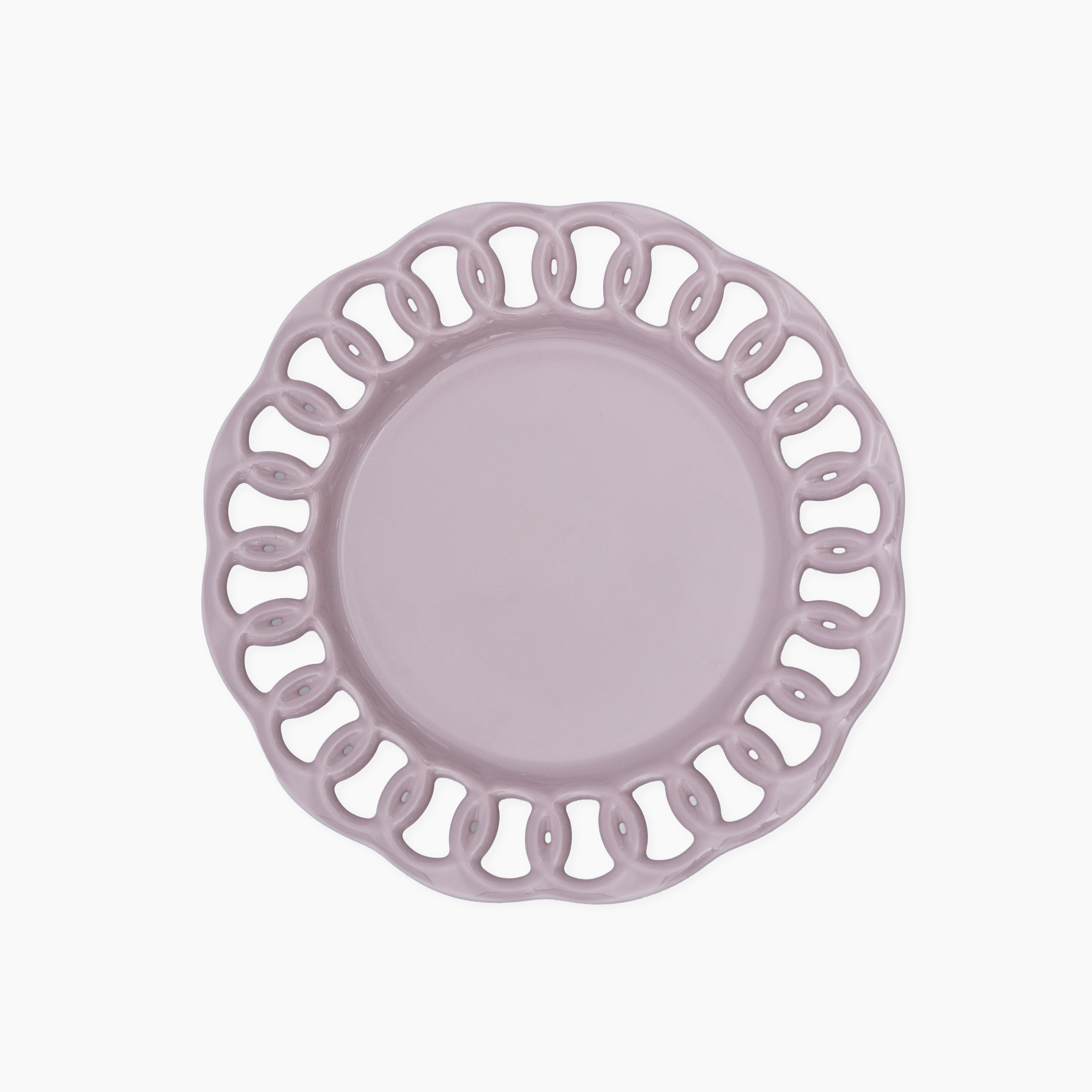 Violet Ceramic Salad Plate Set of 1