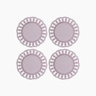 Violet Ceramic Salad Plate Set of 4