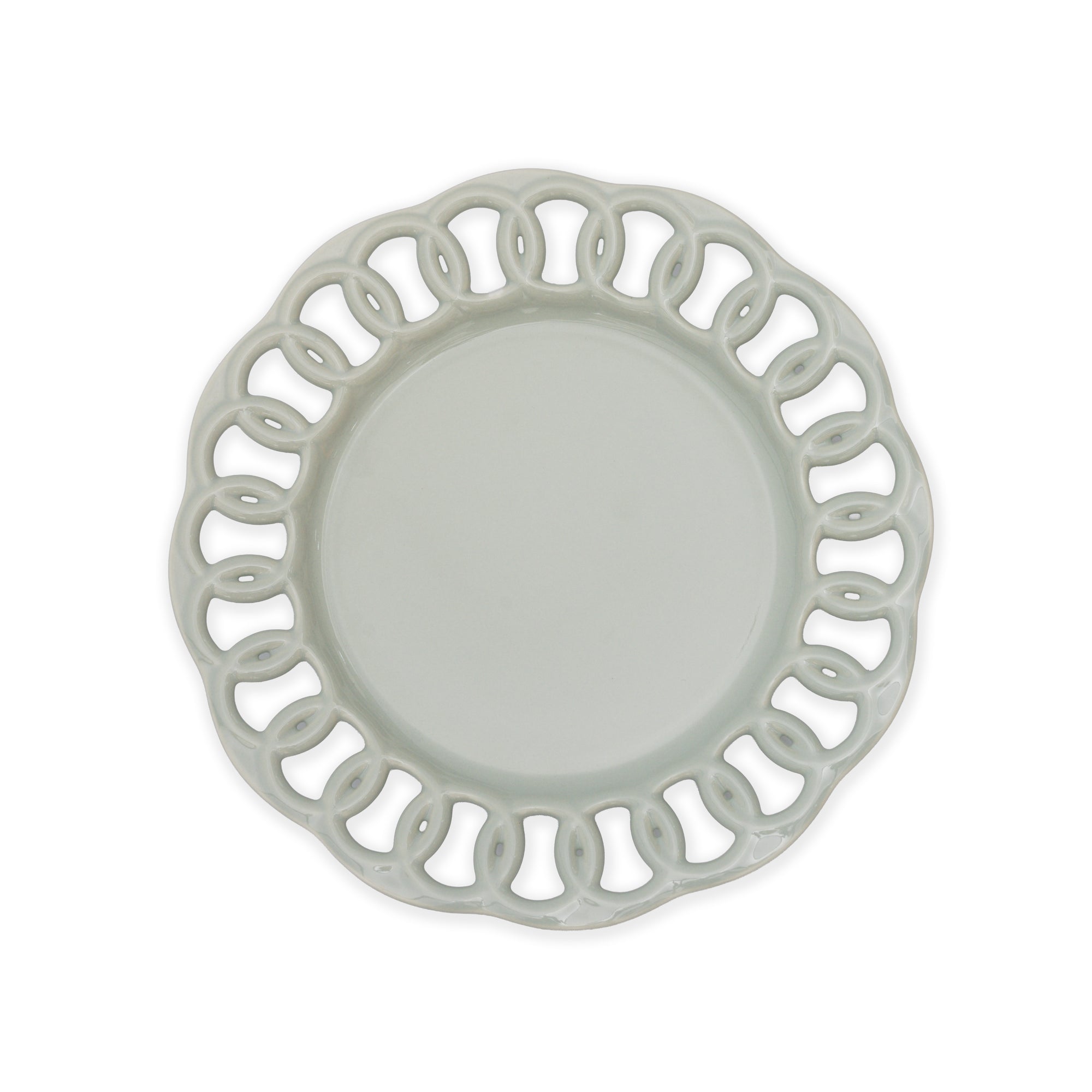 Sage Green Ceramic Salad Plate Set for 1