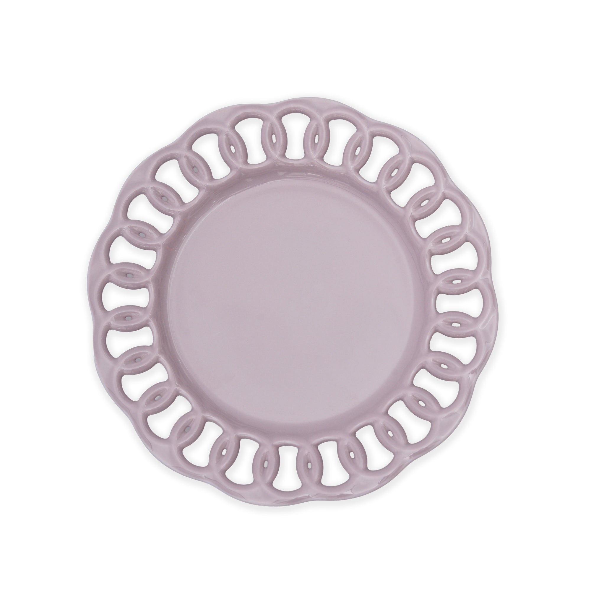 Violet Ceramic Salad Plate