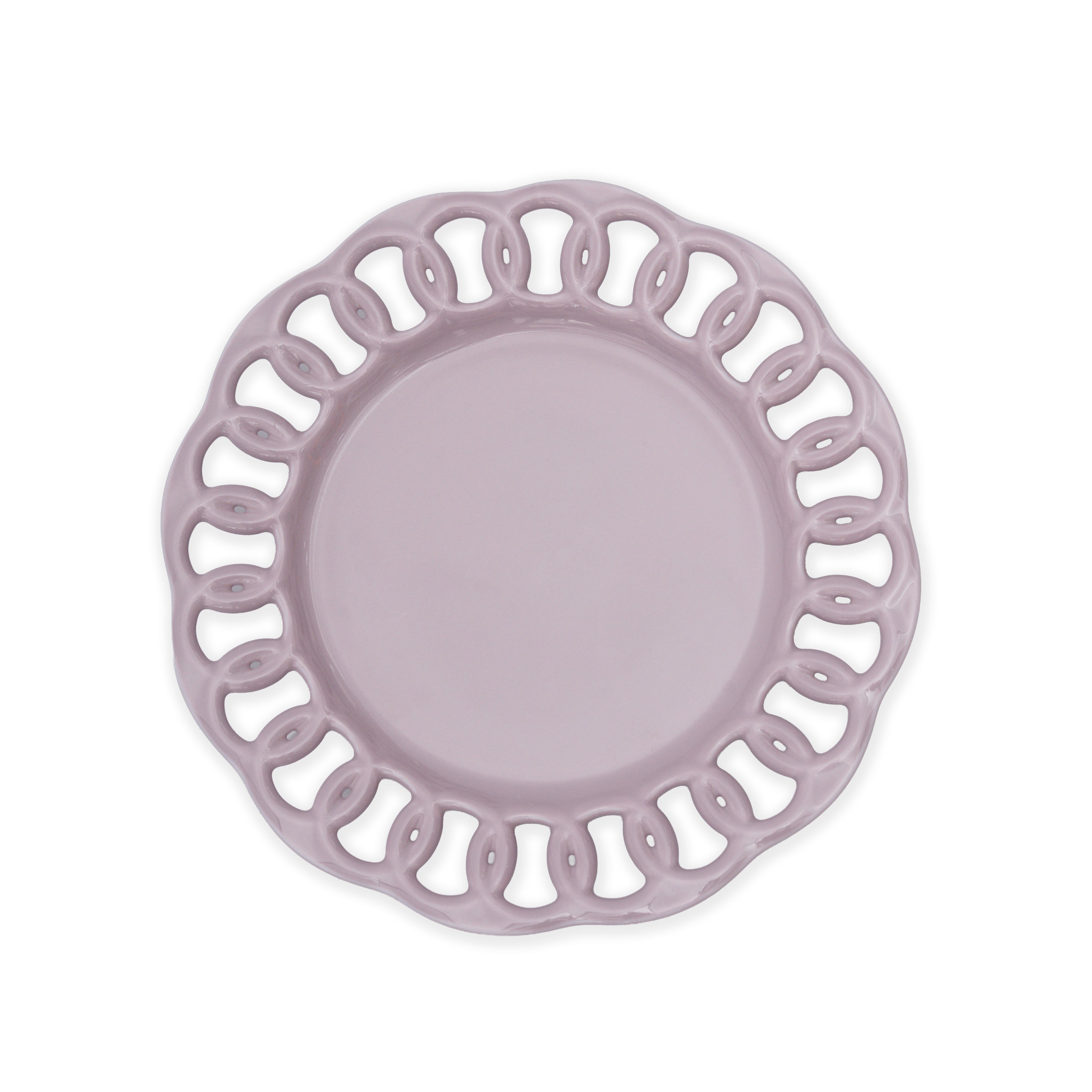 Violet Ceramic Salad Plate
