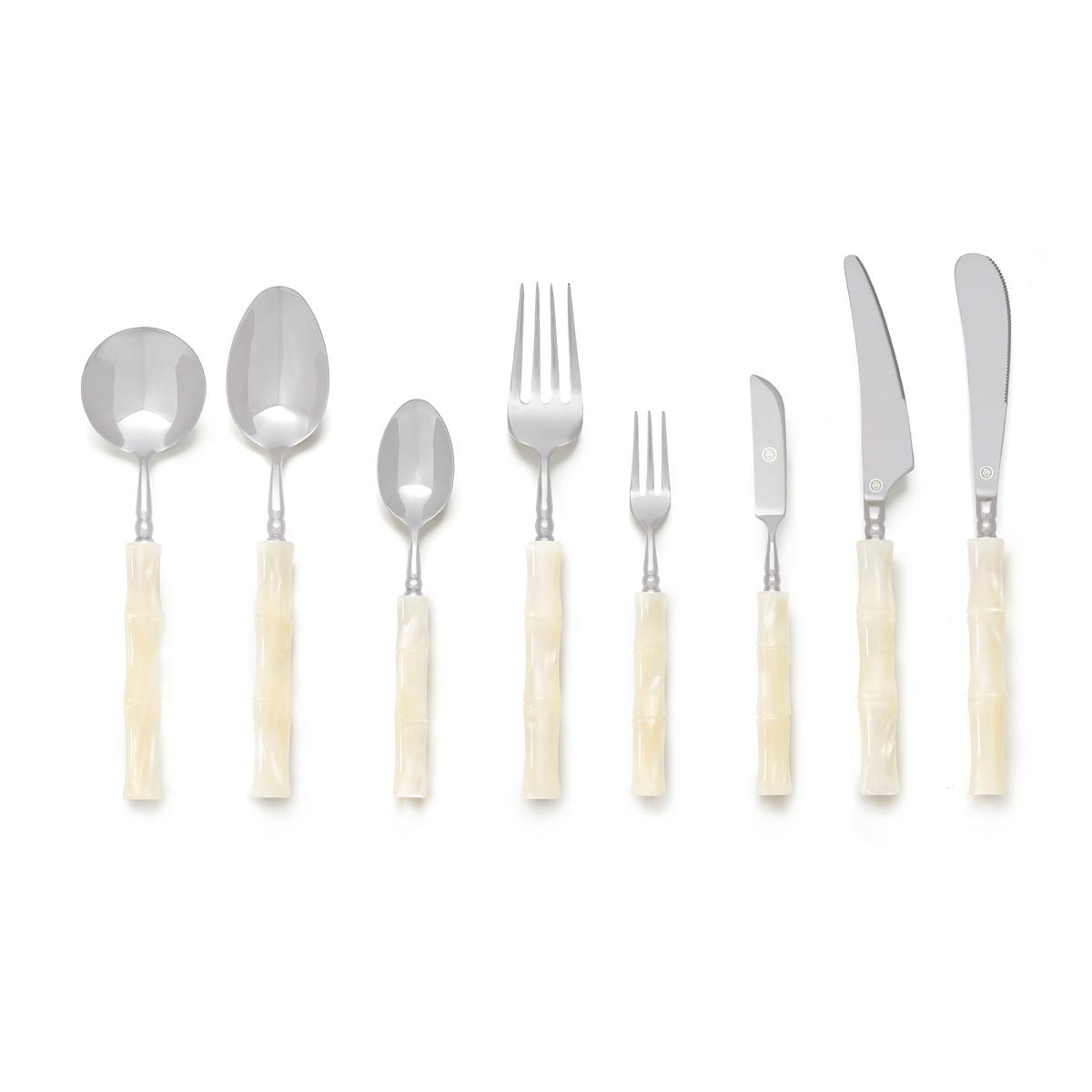 Pearl Marble Flatware Set for 4