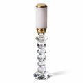 Lancelot cordless table lamp made of stacked crystal spheres