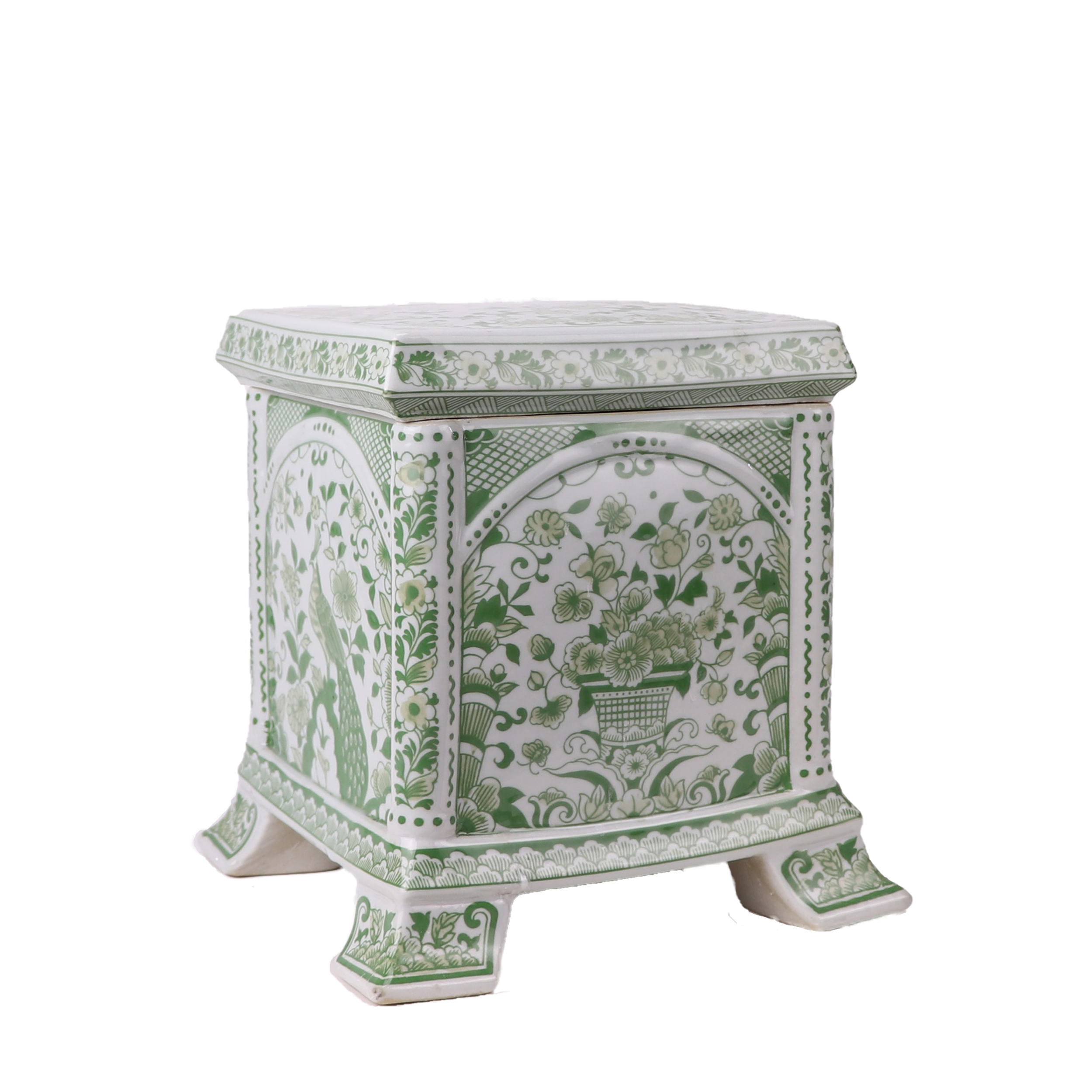 TULIPIERE BASE IN DELFT GREEN 11"