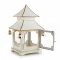 CHINOISERIE IVORY PAGODA LANTERN 11.5"