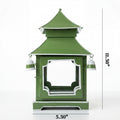 CHINOISERIE Green Pagoda Lantern Set of 2
