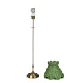 METALL Rechargeable Lamp With Olive Seagrass Lampshade