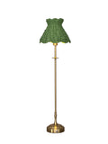 METALL Rechargeable Lamp With Olive Seagrass Lampshade