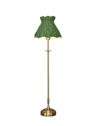 METALL Rechargeable Lamp With Olive Seagrass Lampshade