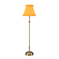 METALL Rechargeable Lamp With Marigold Frilled Fabric Lampshade