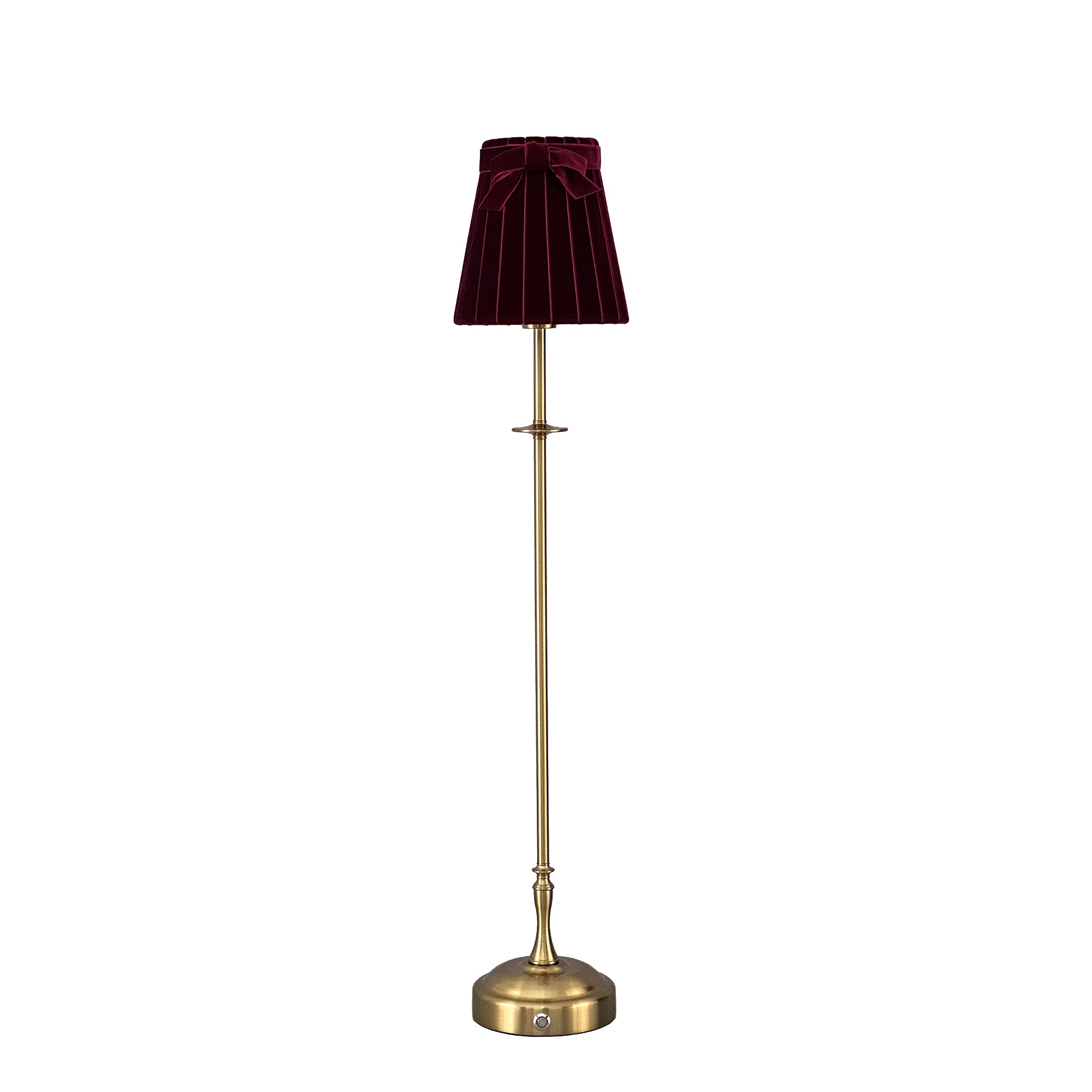METALL Rechargeable Lamp With 5.5" Vampire Velvet Lampshade