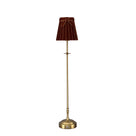 METALL Rechargeable Lamp With 5.5" Burnt Orange Velvet Lampshade